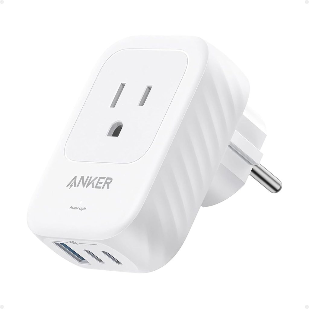Anker Travel Adapter, European Travel Plug Adapter, US to Europe 15W 2-Pack