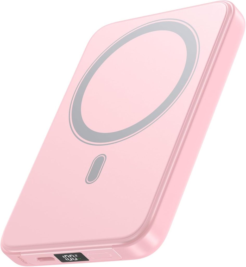 A ADDTOP Magnetic Power Bank Ultra-Slim 10000mAh -15W Wireless Portable Charger with USB-C Port, 20W Fast Charging PD QC 3.0 Battery Pack Compatible with iPhone 18/17/16/15/14/13/12 Pro Max Series