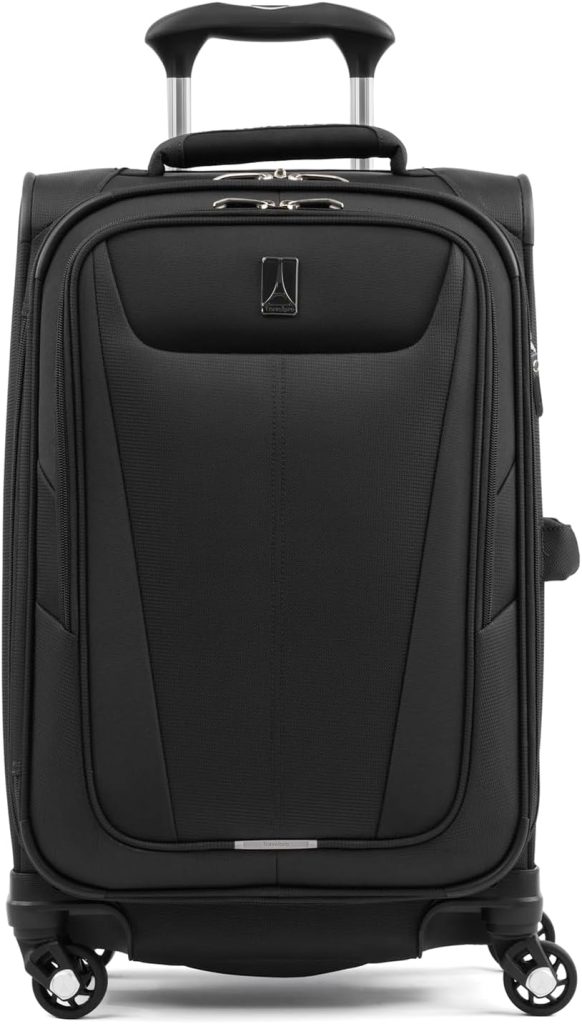 Travelpro Maxlite 5 Softside Carry-On Luggage Spinner, Black, 21-Inch