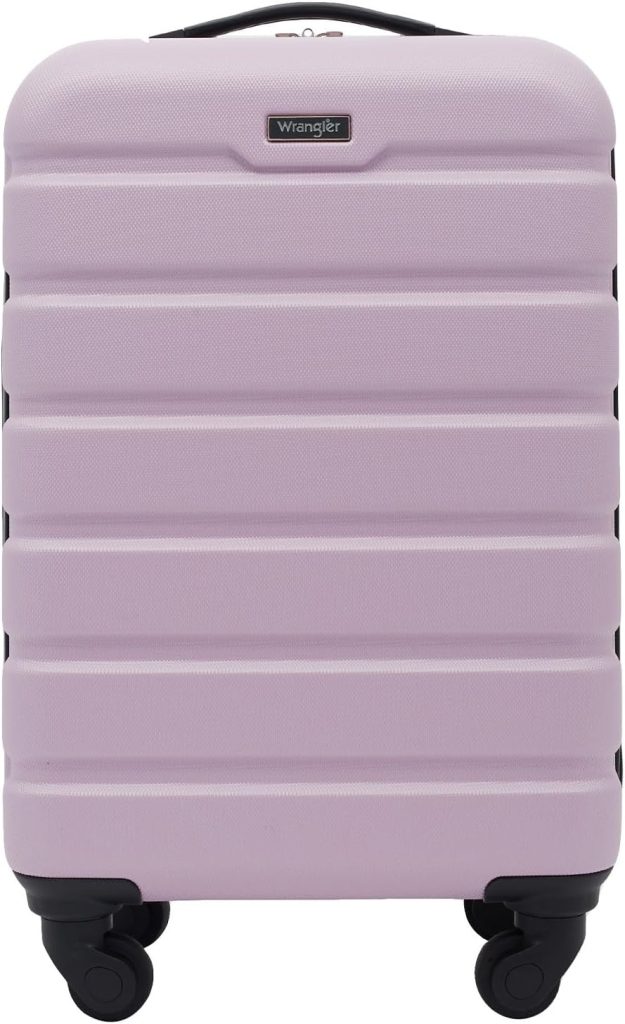 Wrangler 22" Hardside Spinner Carry-On Luggage, Lilac