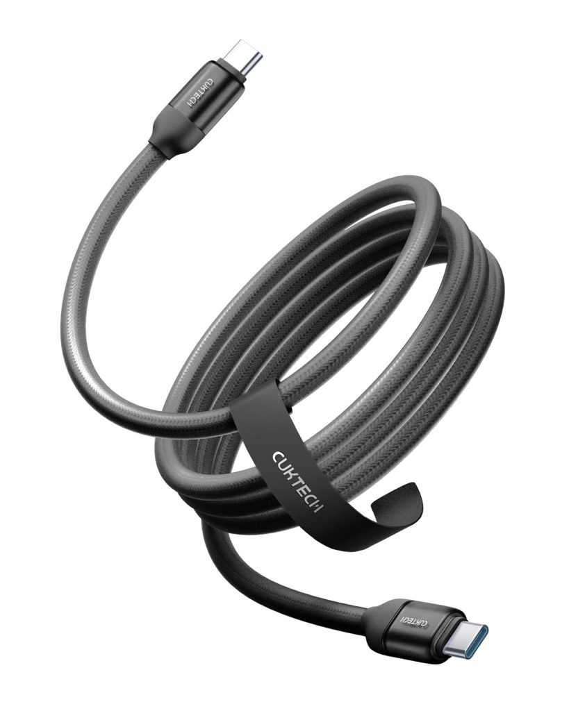 CUKTECH 240W USB C to USB C Cable, 6.6 ft Silicone Fast Charging Cord