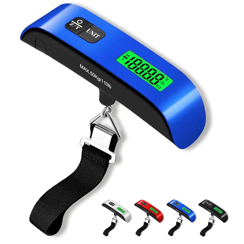Luggage Scale, 110lb/50kg Portable Luggage Weight Scale, Blue