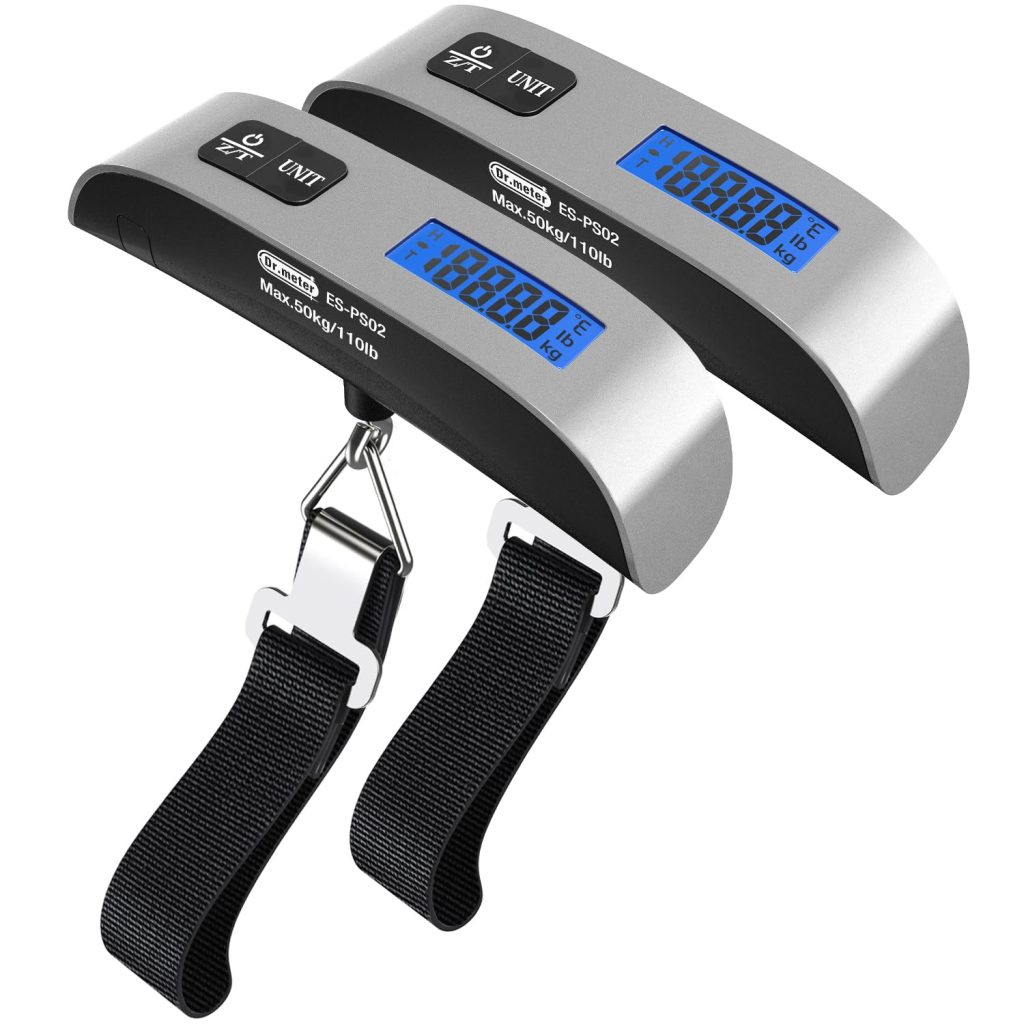 Luggage Scale Dr.meter 2 Pack Travel Essential Digital Luggage Weight Scale