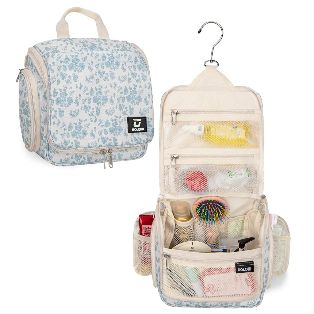 Hanging Toiletry Bag for Men Women, Water-Resistant Organizer