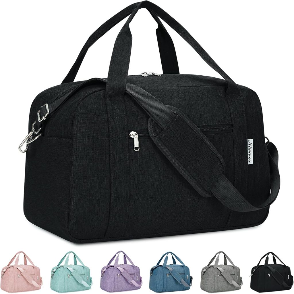 Narwey Carry on Duffle Bag Underseat for Airplane, Personal Item Travel Bag