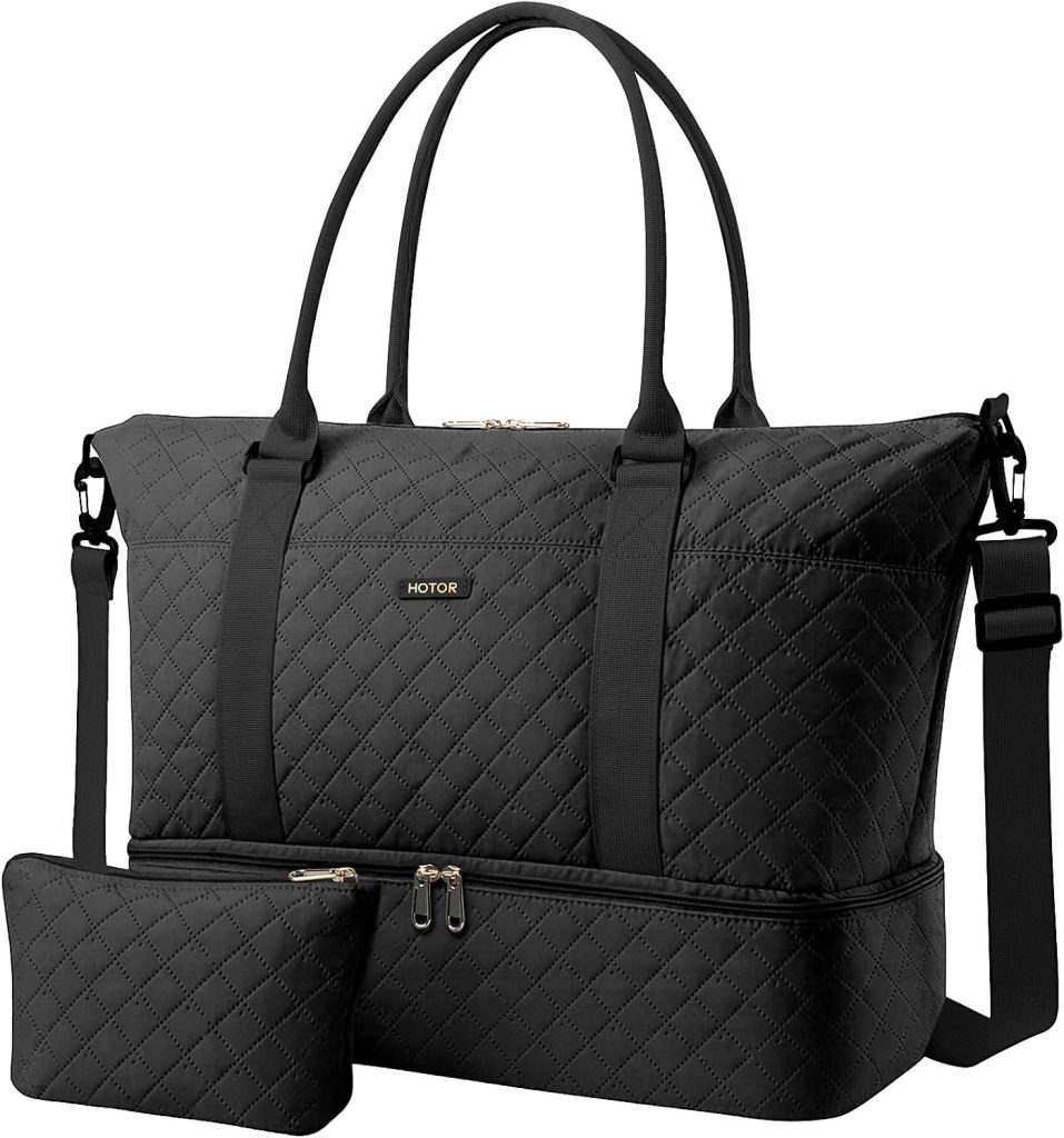 HOTOR Travel Duffel Bag - Weekender Bags for Women, Carry On Gym Tote Bags