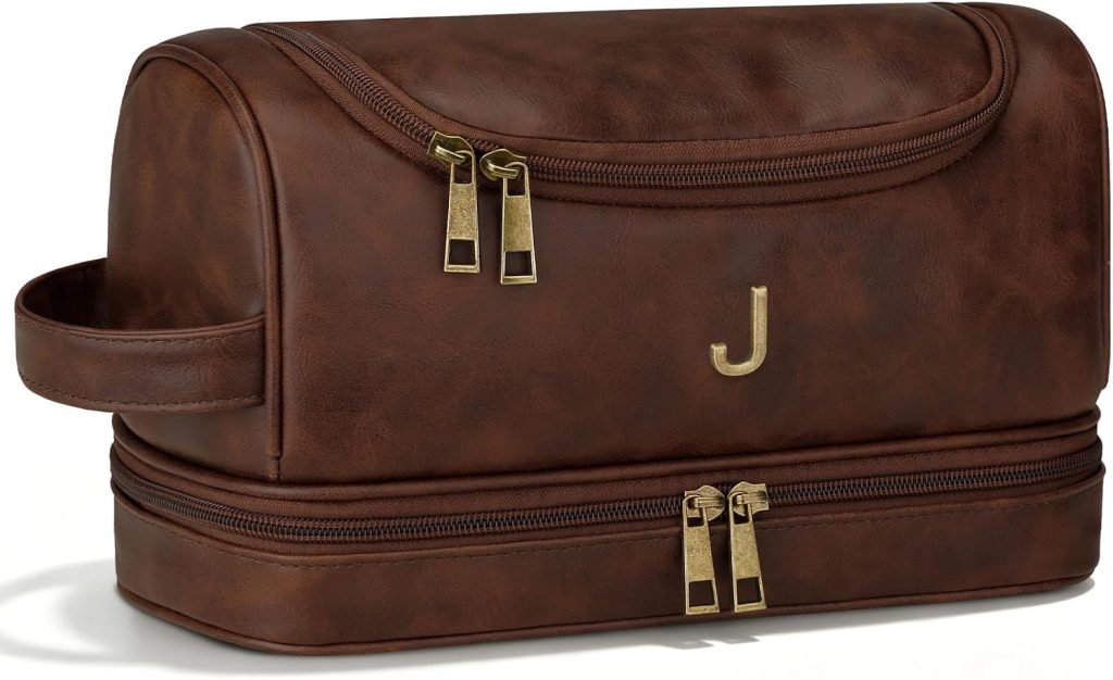Personalized Toiletry Bag for Men, Initial Custom Gifts for Men