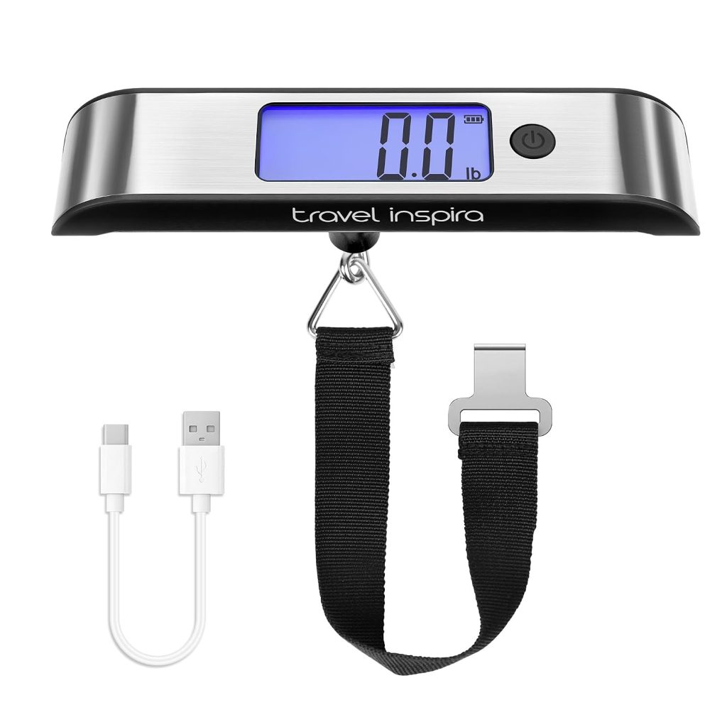 travel inspira Rechargeable Luggage Scale 110lb/50kg