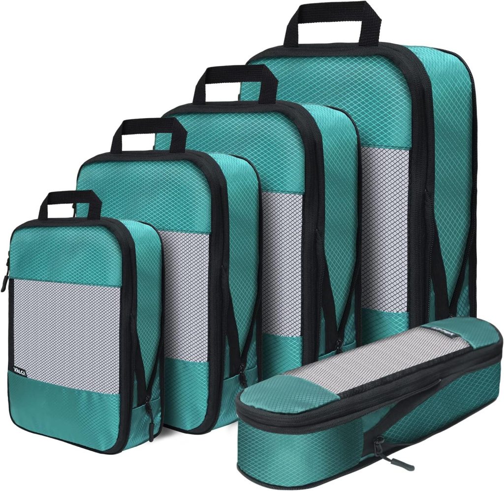 Compression Packing Cubes, Travel Organizer Bags, Compact Design for Efficient Packing