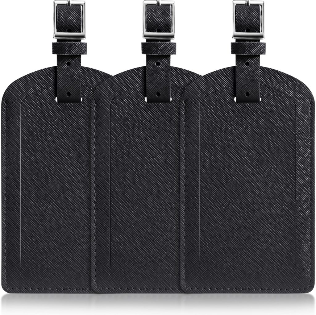 3 Pack Luggage Tags for Suitcases, TSA Approved Travel Essentials