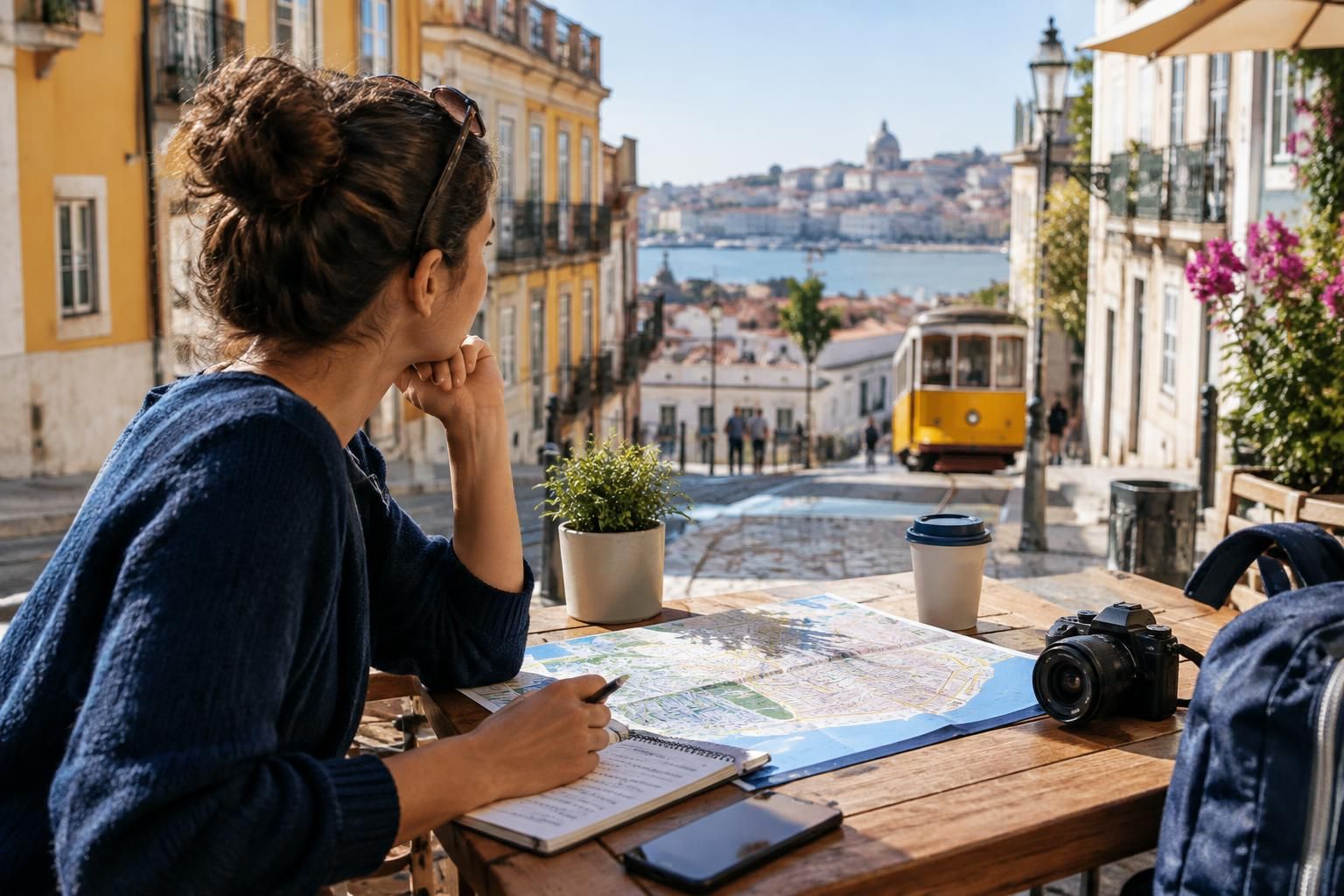 AI-generated travel illustration for How to Choose the Right Neighborhood for Your Trip