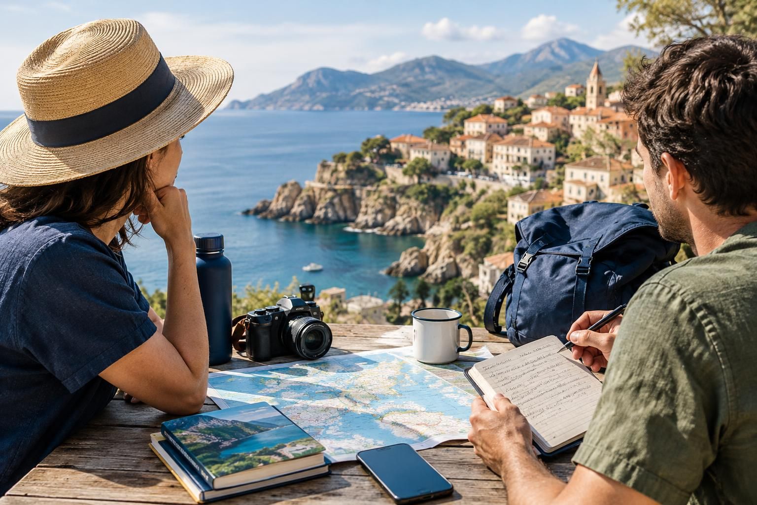 AI-generated travel illustration for Guided Tour or Independent Travel: How to Choose the Right Trip Format