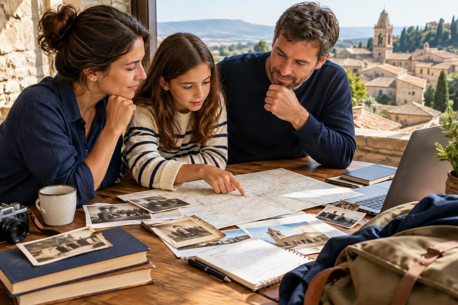 AI-generated travel illustration for How to Plan a Family Heritage Trip When You Have Only a Few Clues