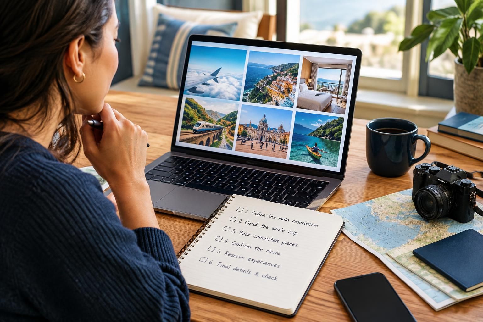 AI-generated travel illustration for What to Book First: A Practical Order for Planning a Trip