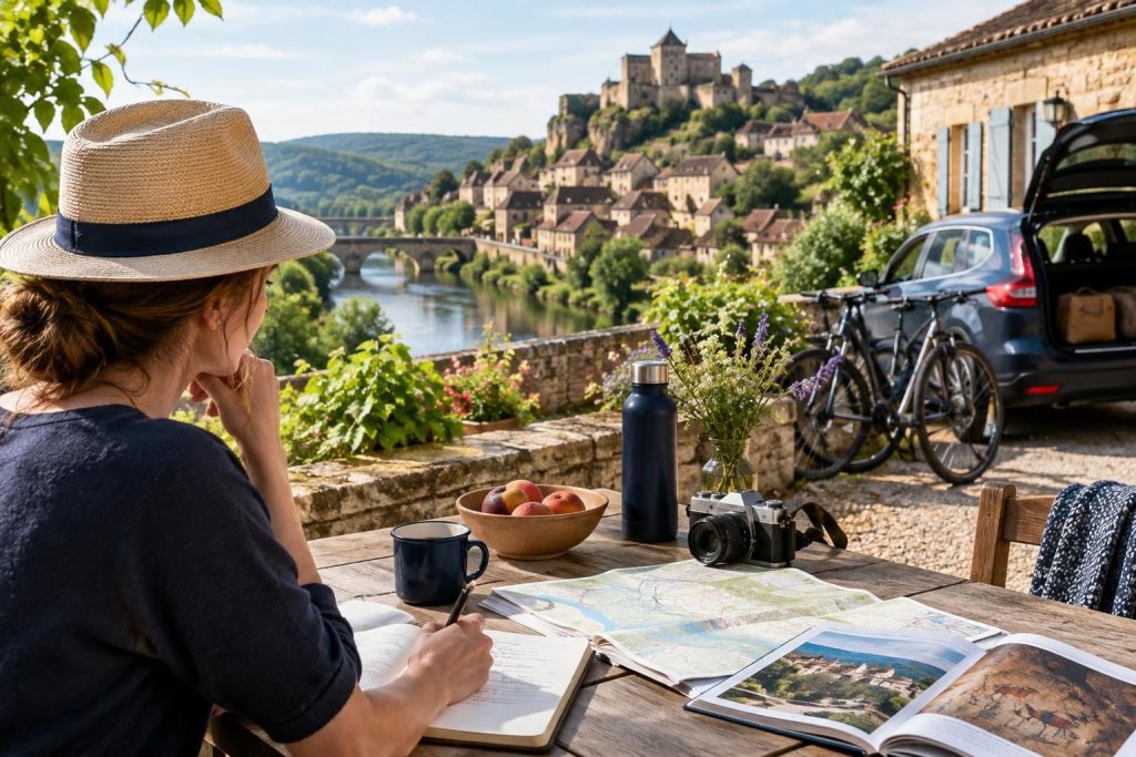 AI-generated travel illustration for A Week in the Dordogne: Choosing a Village Base and Planning Short Day Trips