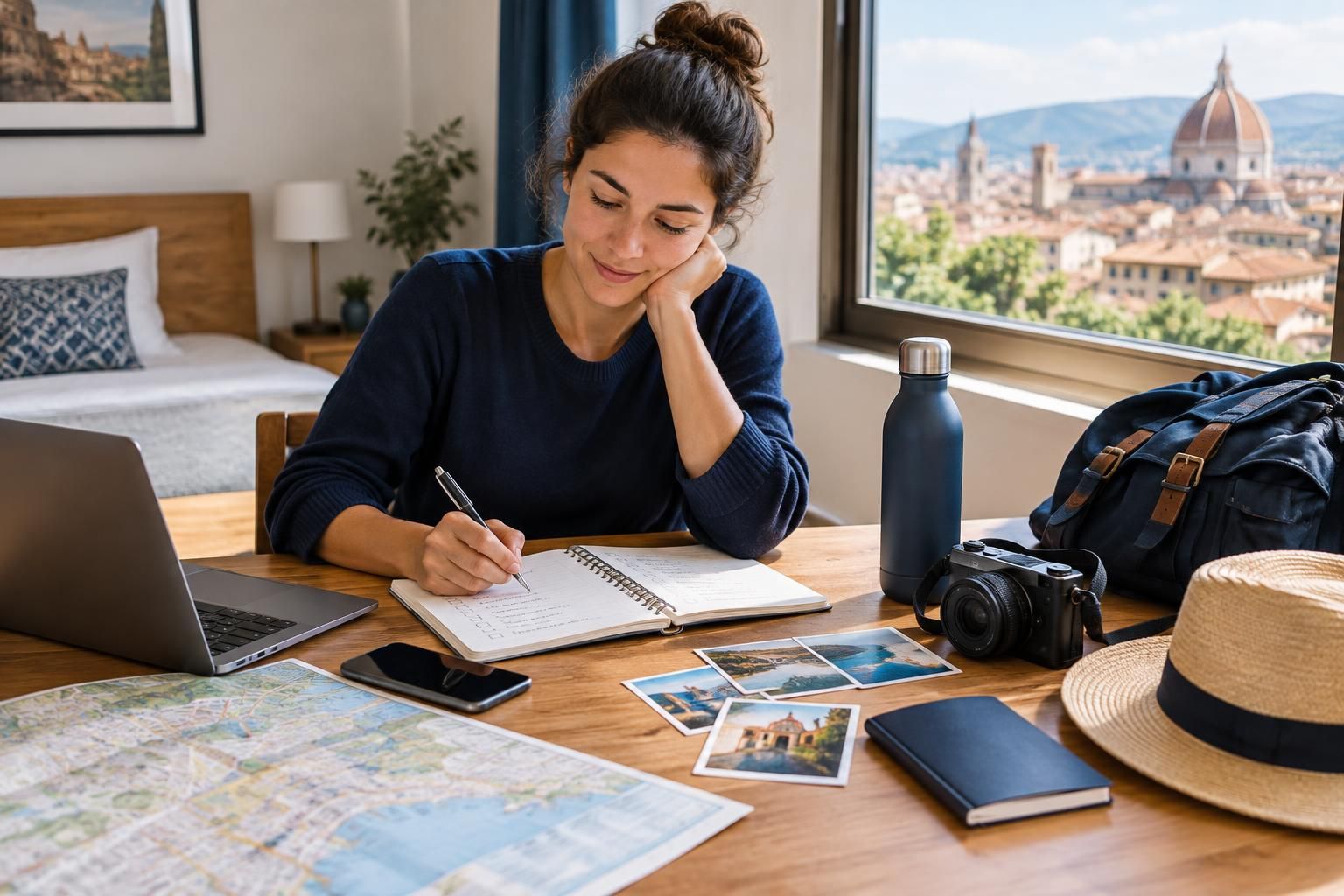 AI-generated travel illustration for How to Plan Your First Solo Trip Without Overcomplicating It