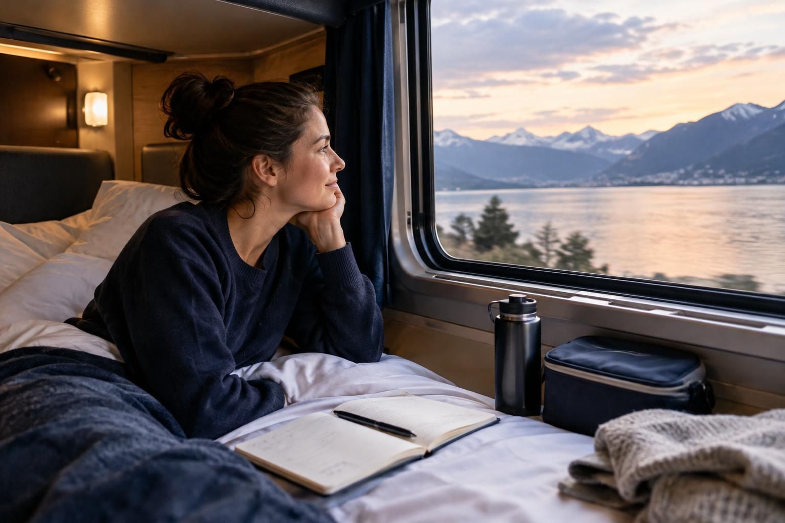AI-generated travel illustration for How to Decide Whether Overnight Travel Fits Your Trip