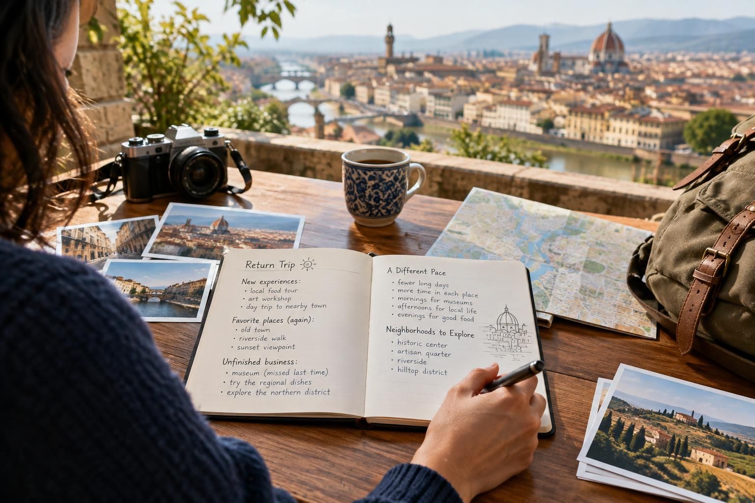 AI-generated travel illustration for How to Plan a Return Trip Without Repeating Your First Visit
