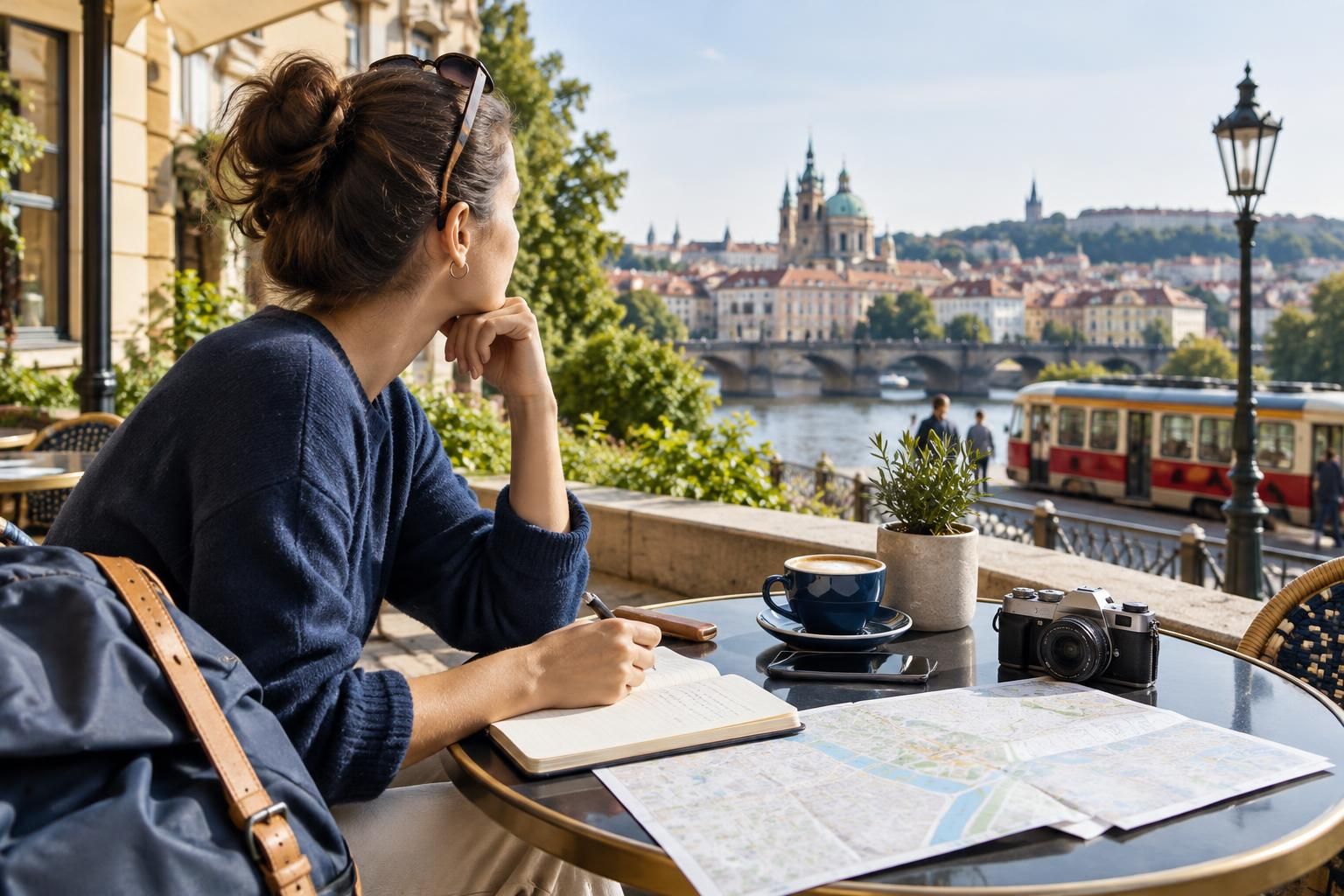 AI-generated travel illustration for How to Plan a City Break With Less Walking
