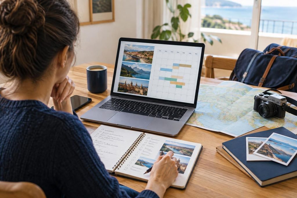 AI-generated travel illustration for How to Plan a Trip Before Your Travel Dates Are Fixed