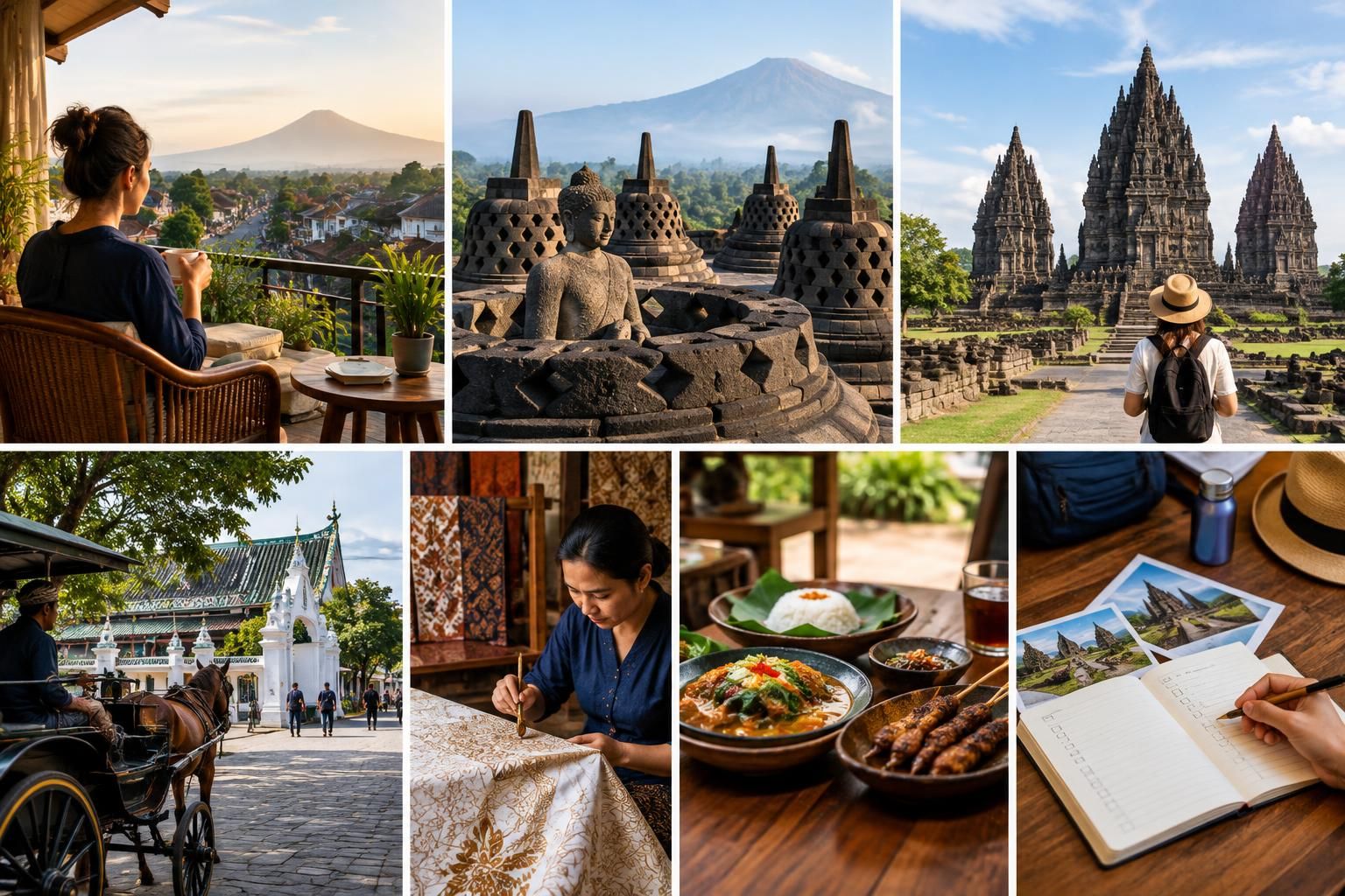 AI-generated travel illustration for Yogyakarta Beyond the Temples: Planning a Balanced Four-Night Stay in Java