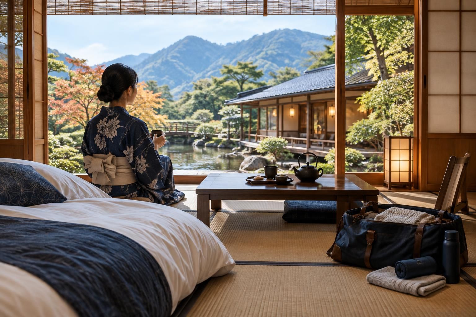 AI-generated travel illustration for How to Plan a Ryokan Stay in Japan Without Rushing the Experience