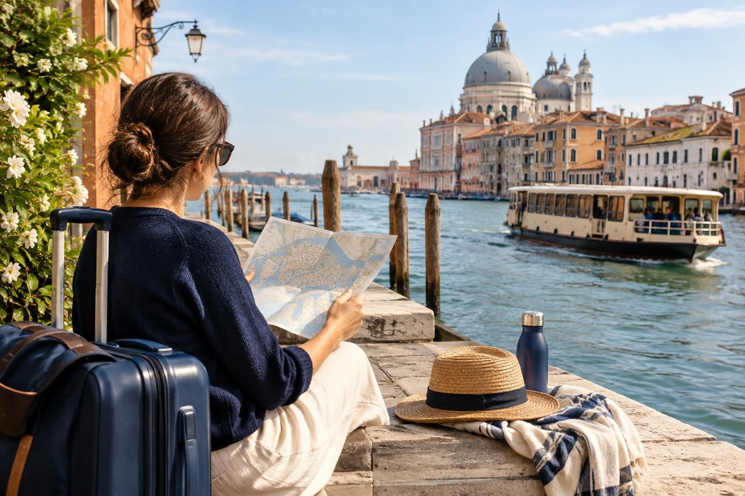 AI-generated travel illustration for Venice Beyond a Day Trip: Planning a Three-Night Stay by Neighborhood